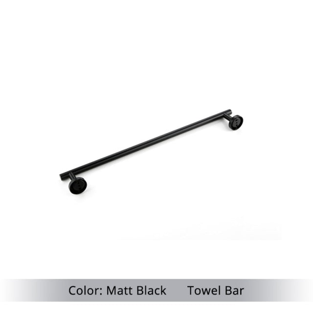 Wall Mounted Hand Towel Bar Brushed Gold Stainless Steel Round Toilet Paper Holder Robe Towel Hooks Bathroom Accessories Kit