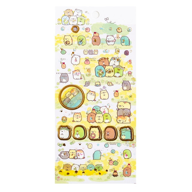 Mohamm Relaxing Bear Series Kawaii Cute Sticker