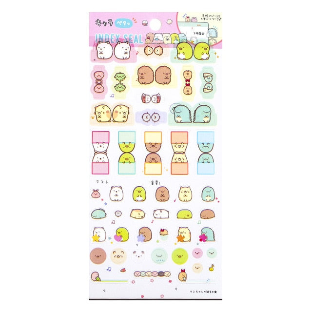 Mohamm Relaxing Bear Series Kawaii Cute Sticker