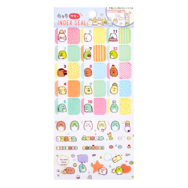 Mohamm Relaxing Bear Series Kawaii Cute Sticker