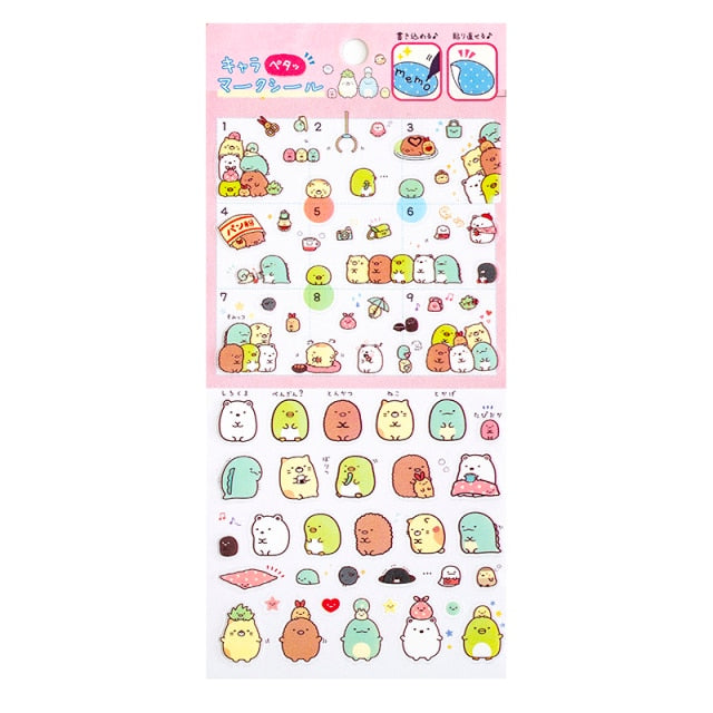 Mohamm Relaxing Bear Series Kawaii Cute Sticker