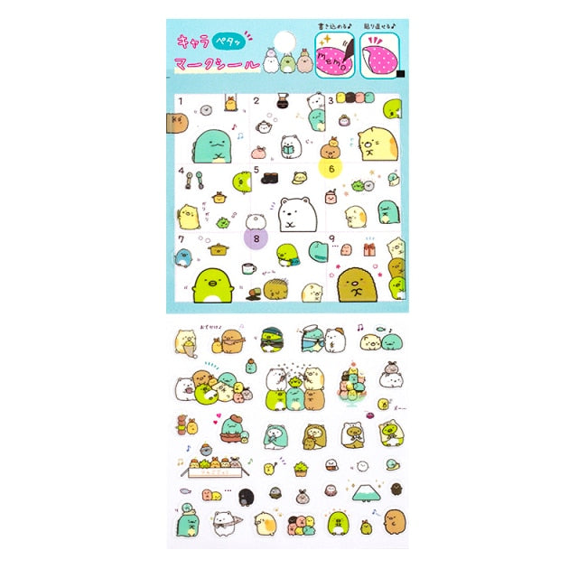 Mohamm Relaxing Bear Series Kawaii Cute Sticker