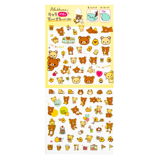 Mohamm Relaxing Bear Series Kawaii Cute Sticker