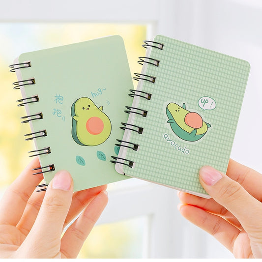A7 Adorable Cute Avocado Mini Portable Coil Notepad