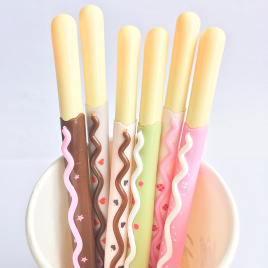 2X Biscuit Stick Kawaii Cookie Gel Pen