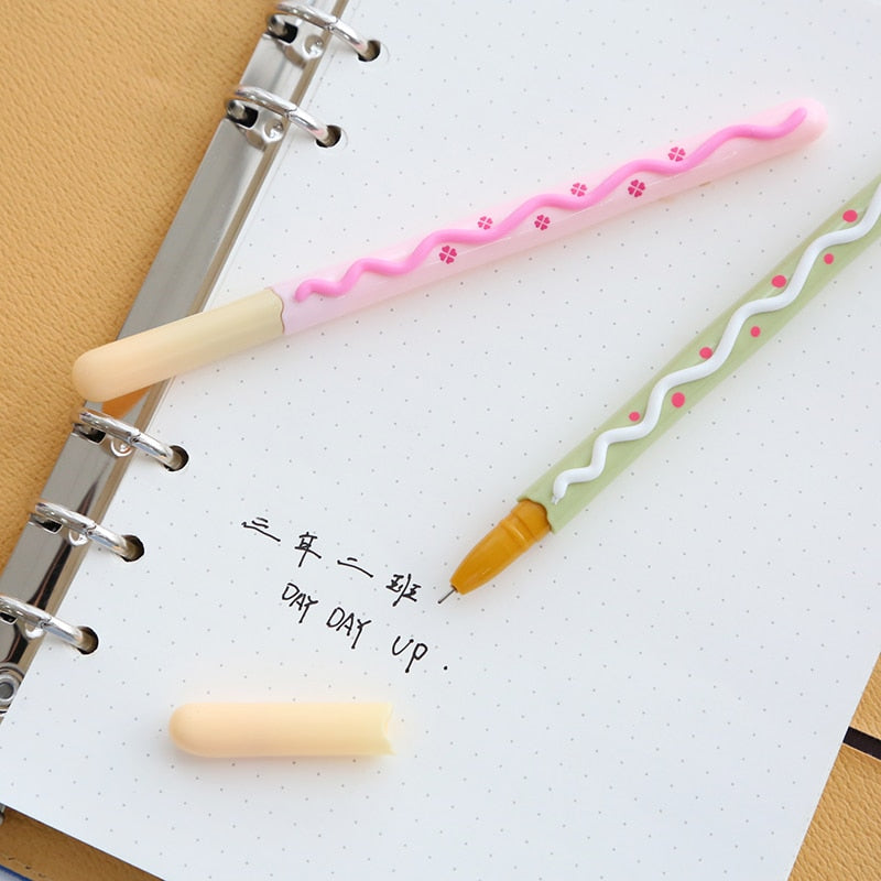 2X Biscuit Stick Kawaii Cookie Gel Pen