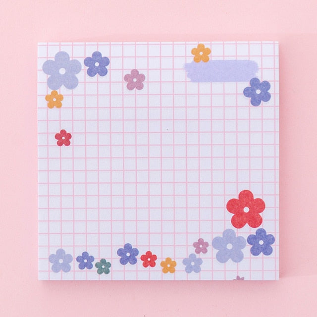 Kawaii Flower Creative Memo Pad Sticky Notes