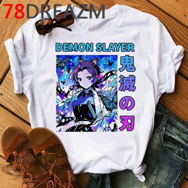 Demon Slayer T Shirt Women Kawaii