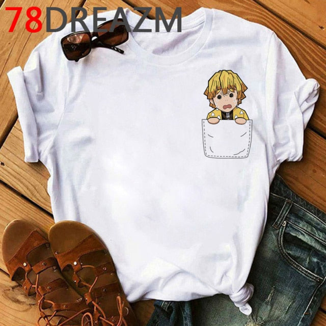 Demon Slayer T Shirt Women Kawaii