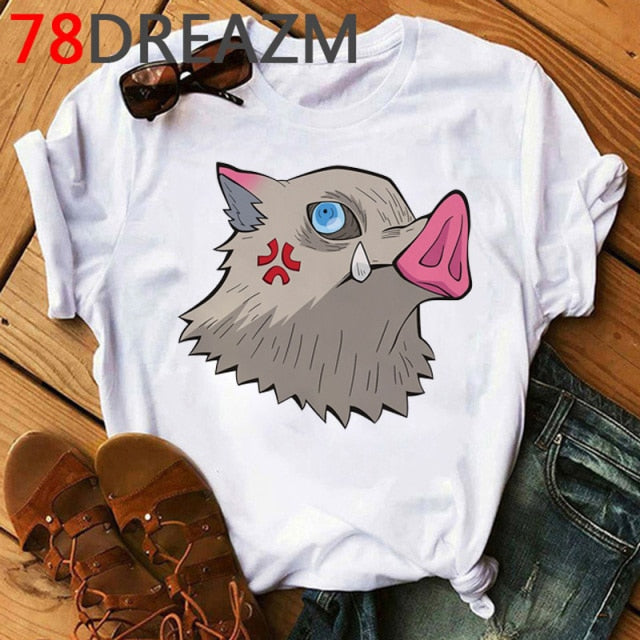 Demon Slayer T Shirt Women Kawaii
