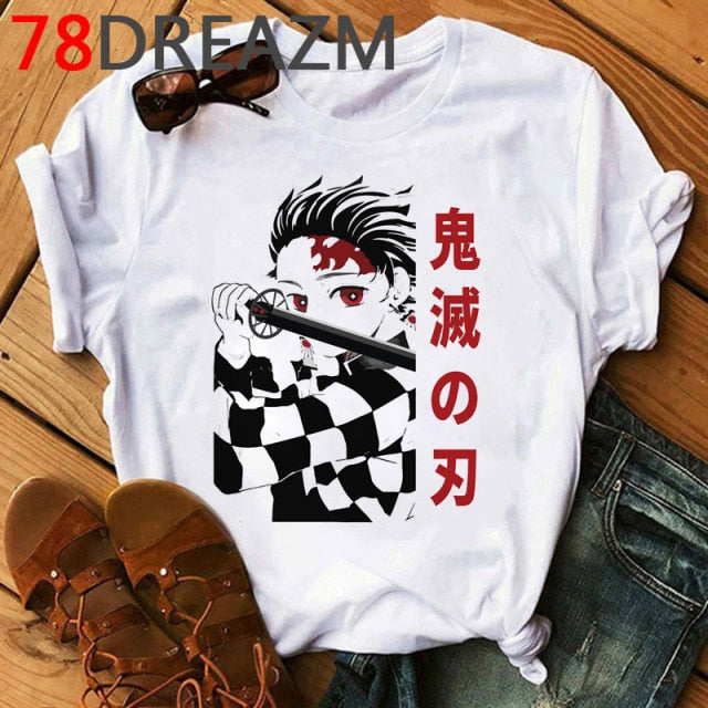 Demon Slayer T Shirt Women Kawaii