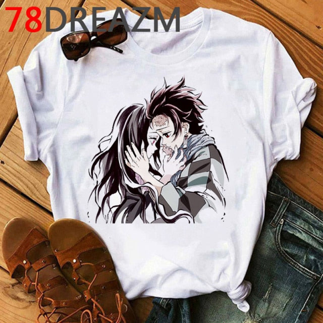 Demon Slayer T Shirt Women Kawaii