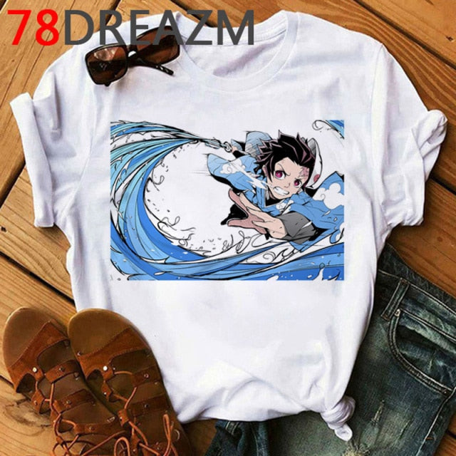 Demon Slayer T Shirt Women Kawaii