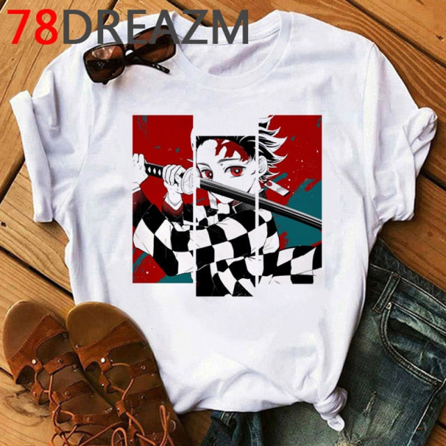 Demon Slayer T Shirt Women Kawaii