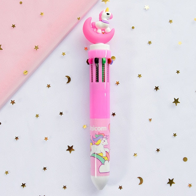 10 Colors Cute Animal Cartoon Ballpoint Pen
