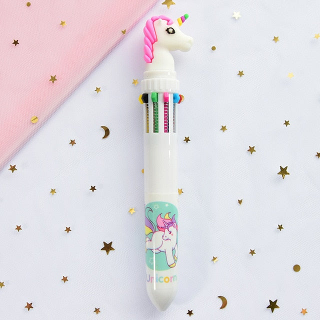 10 Colors Cute Animal Cartoon Ballpoint Pen