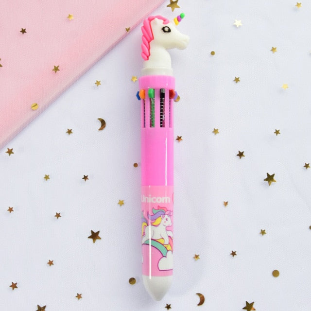 10 Colors Cute Animal Cartoon Ballpoint Pen
