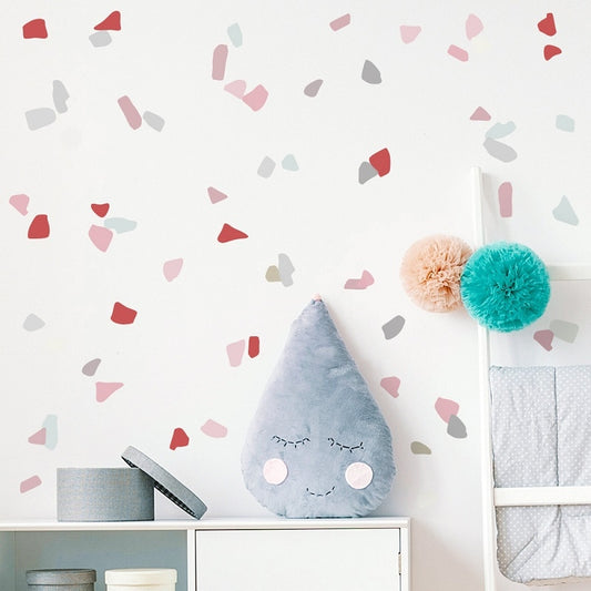 DIY Creative Colorful Stones Wall Sticker