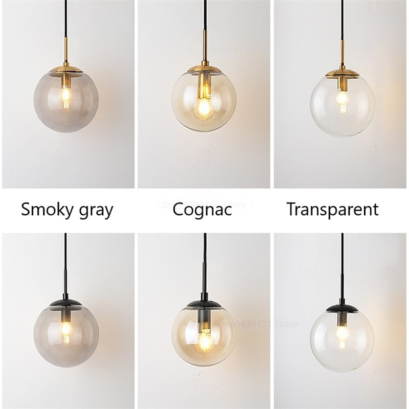 Nordic Modern Glass Ball Wall Lamp