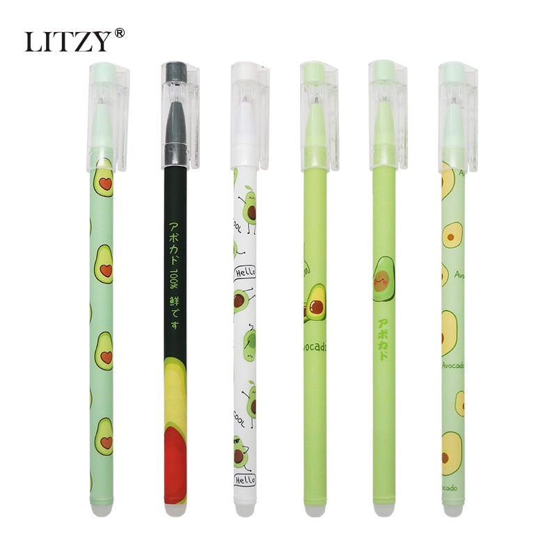 6Pcs/set 0.5mm Kawaii Erasable Pen