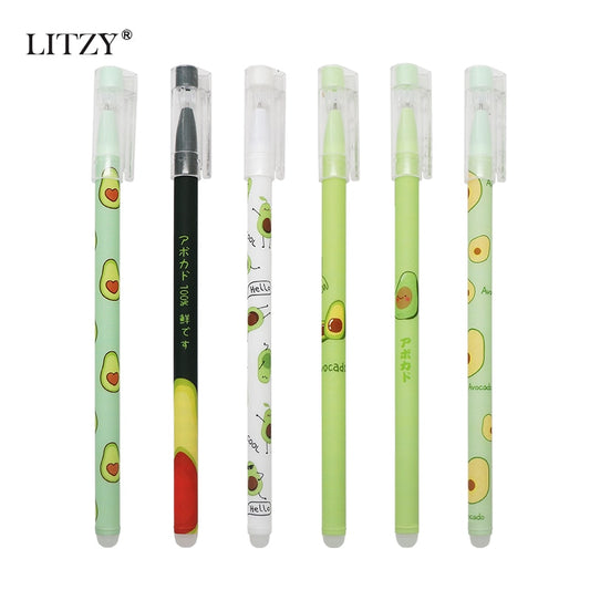 6Pcs/set 0.5mm Kawaii Erasable Pen