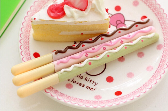 2X Biscuit Stick Kawaii Cookie Gel Pen