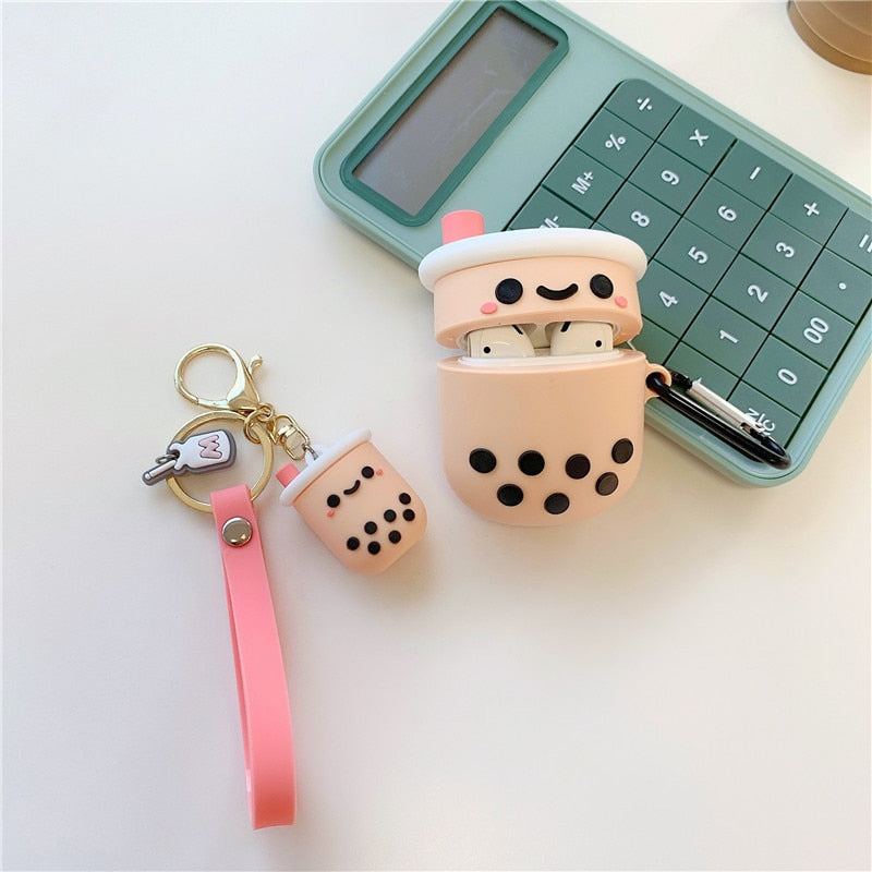 3D Cute Boba Tea Case for Airpods