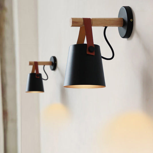 Nordic Leather Strap Wall Lamps
