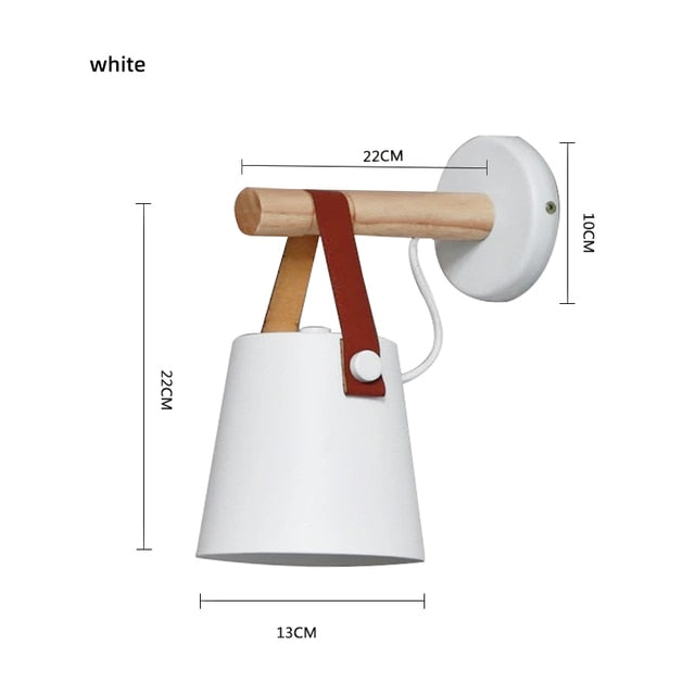Nordic Leather Strap Wall Lamps