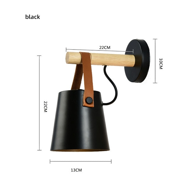 Nordic Leather Strap Wall Lamps