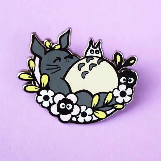 Kawaii Napping Totoros Hard Enamel Pin