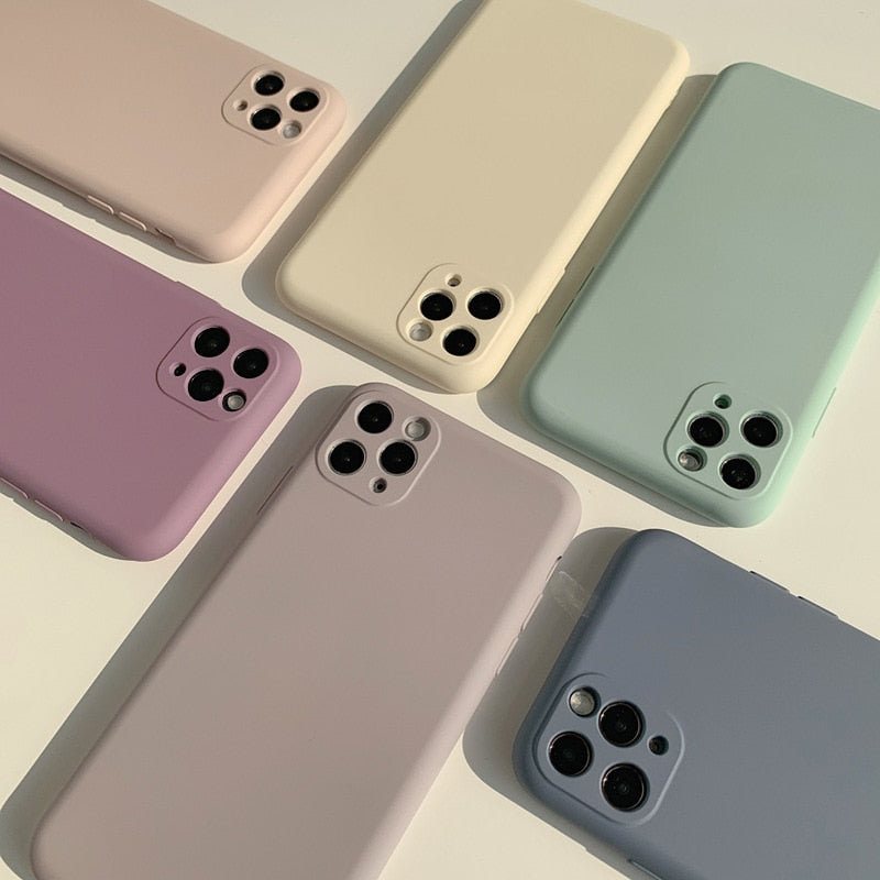 simple color kawaii Japanese Phone Case for apple