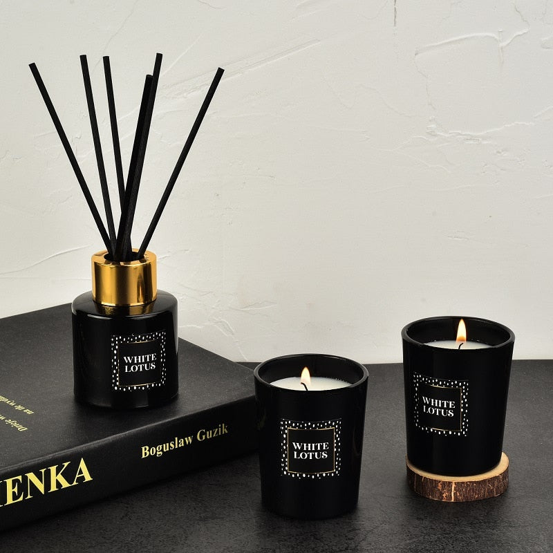 50ml Reed Diffuser + 2pcs Scented Candle Gift Box Set