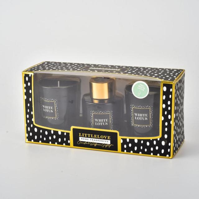 50ml Reed Diffuser + 2pcs Scented Candle Gift Box Set