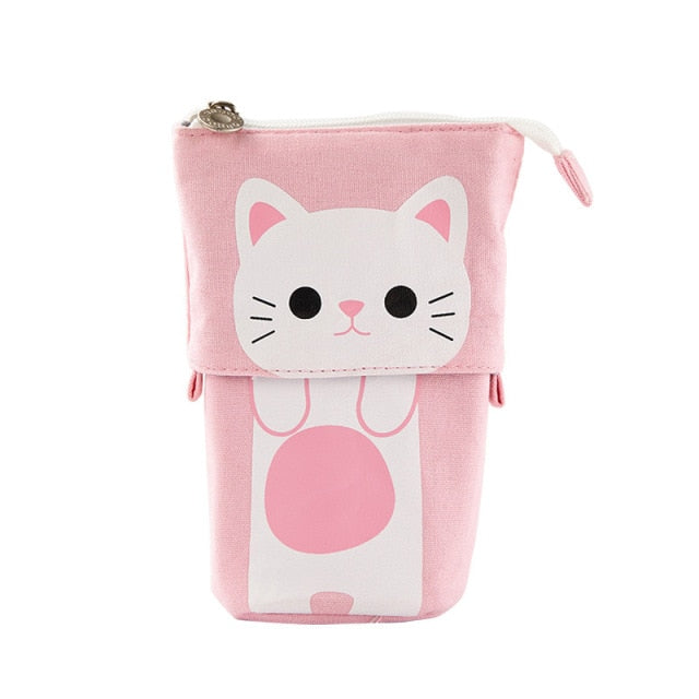 Creative Retractable canvas pencil case