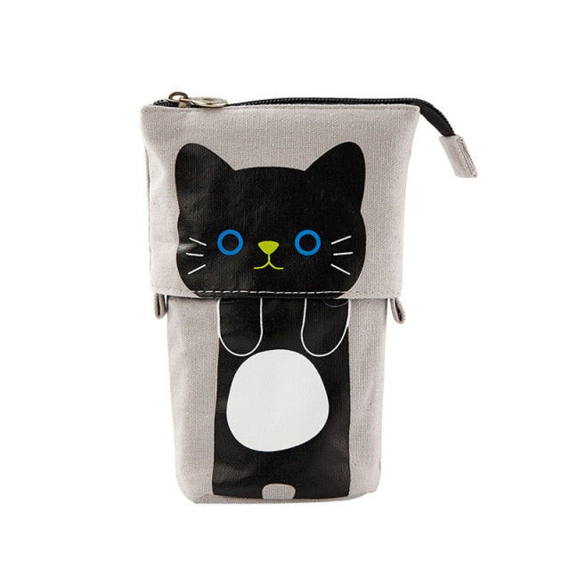 Creative Retractable canvas pencil case