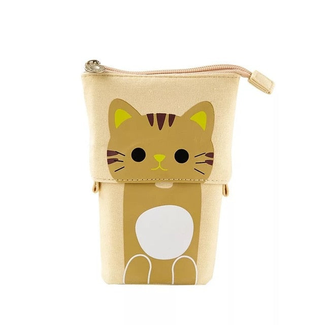 Creative Retractable canvas pencil case