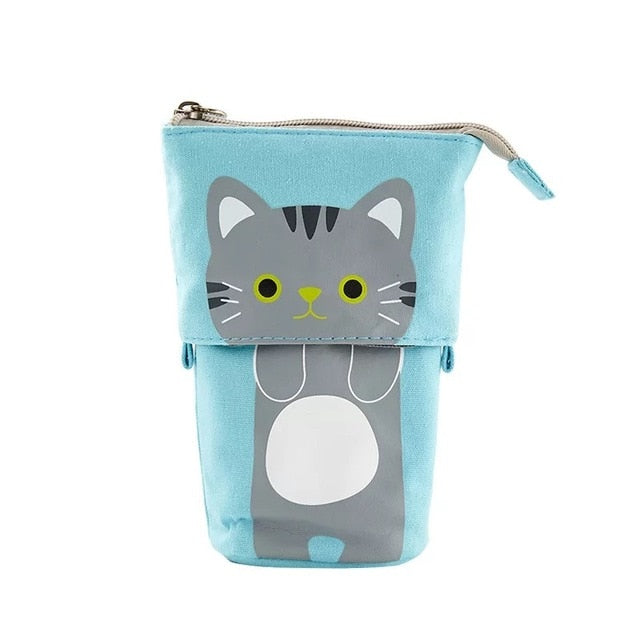 Creative Retractable canvas pencil case