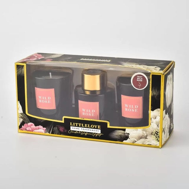 50ml Reed Diffuser + 2pcs Scented Candle Gift Box Set