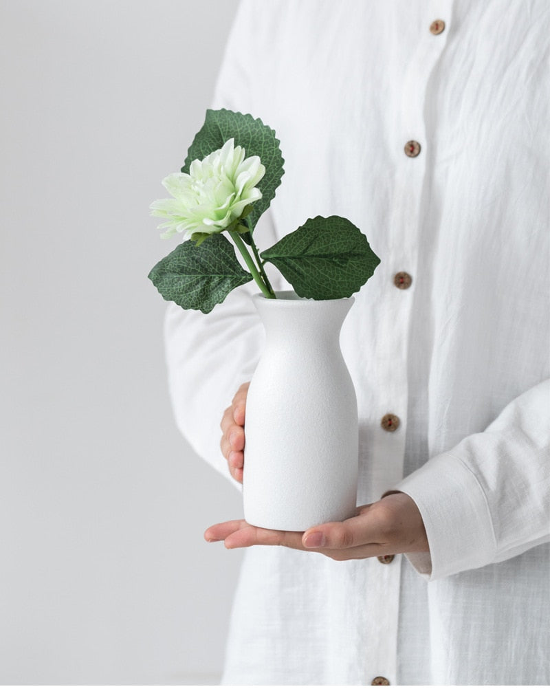 1pc Frosted Ceramic Vase Crafts