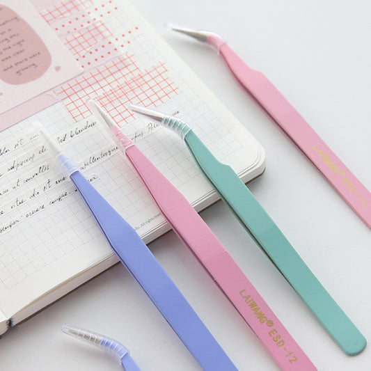 1pcs Cute Macaron Color Sticker Tweezers