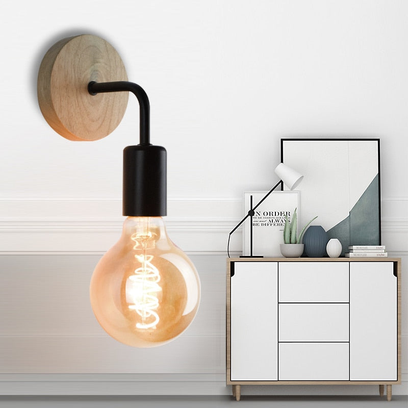Wood Wall Sconce Wall