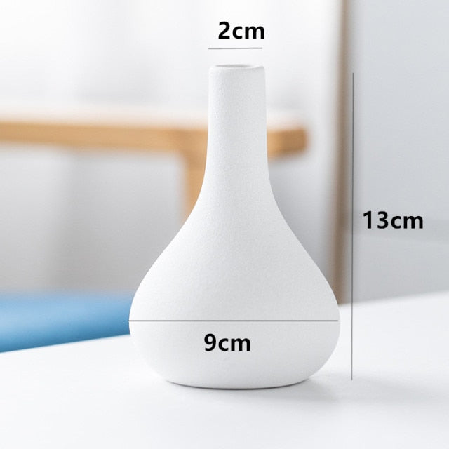 1pc Frosted Ceramic Vase Crafts
