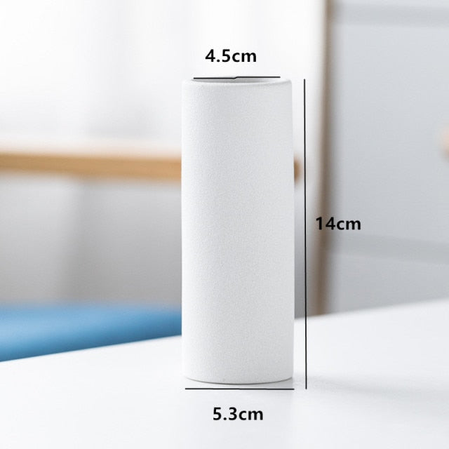 1pc Frosted Ceramic Vase Crafts