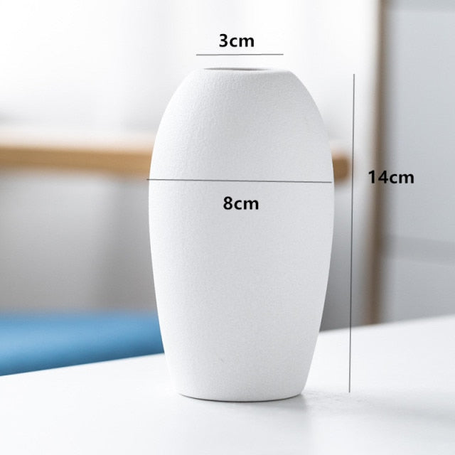 1pc Frosted Ceramic Vase Crafts