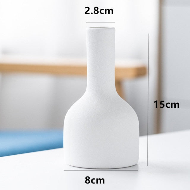 1pc Frosted Ceramic Vase Crafts