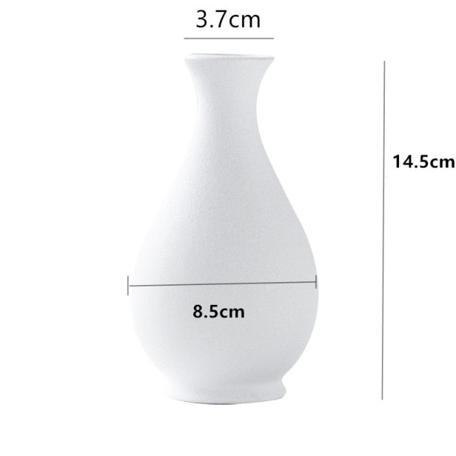1pc Frosted Ceramic Vase Crafts