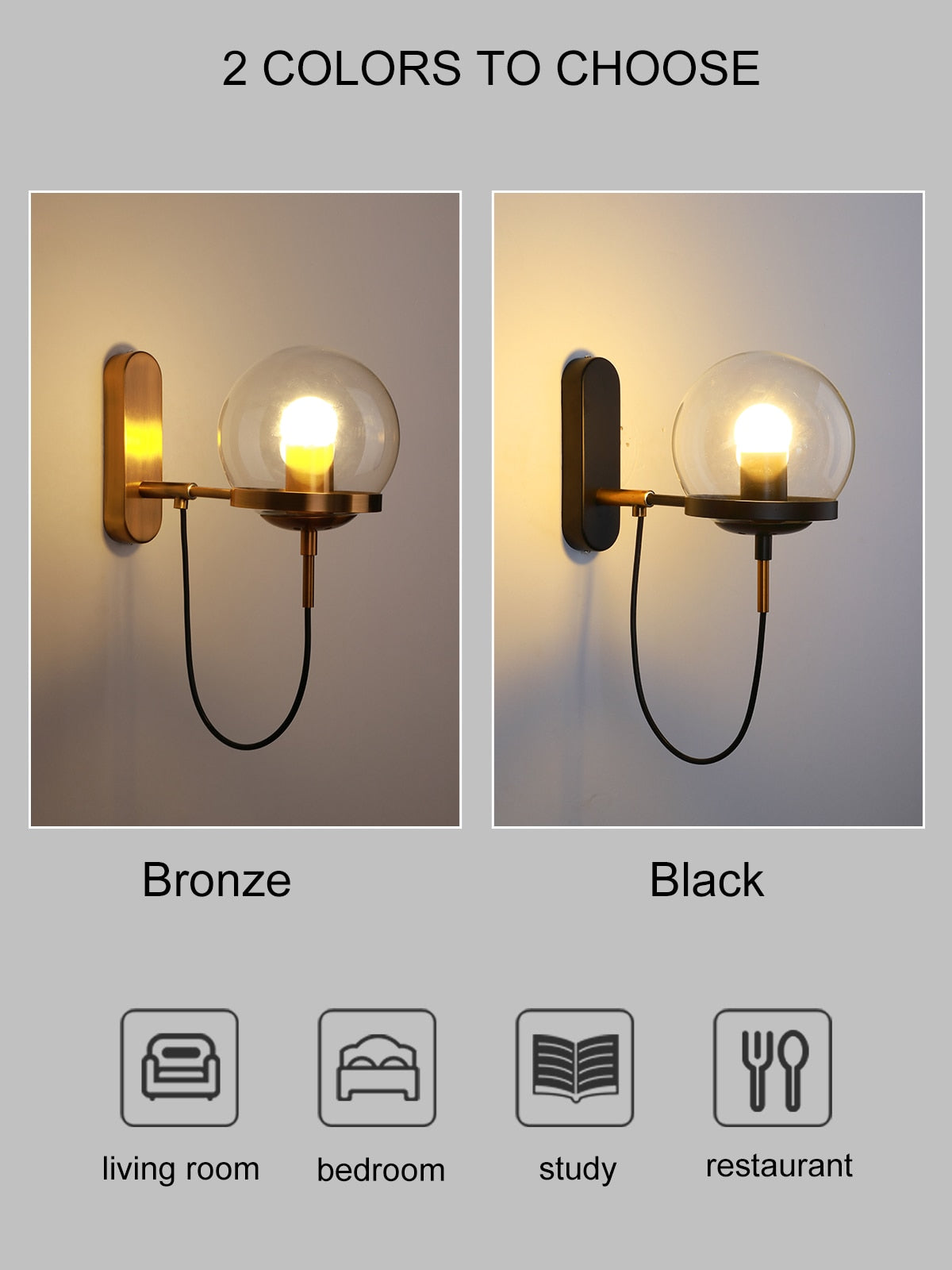 Nordic Loft LED Wall Light