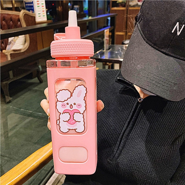 Kawaii Bear Pastel Water Bottle
