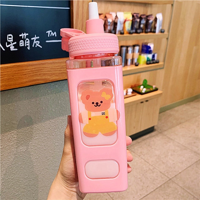 Kawaii Bear Pastel Water Bottle